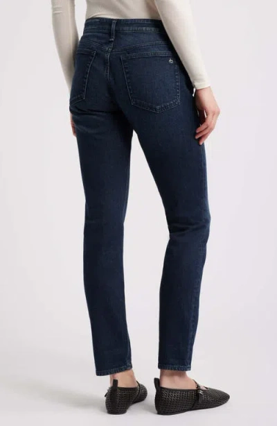 Rag & Bone Dre Low Rise Slim Boyfriend Jeans In White