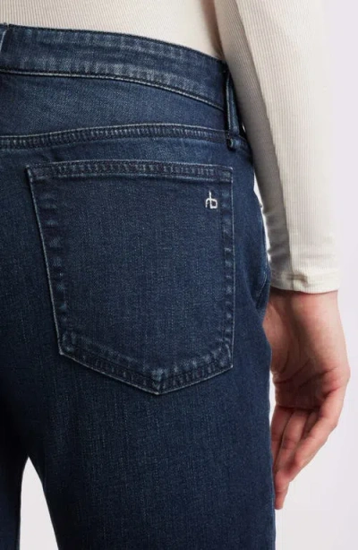 Rag & Bone Dre Low Rise Slim Boyfriend Jeans In White