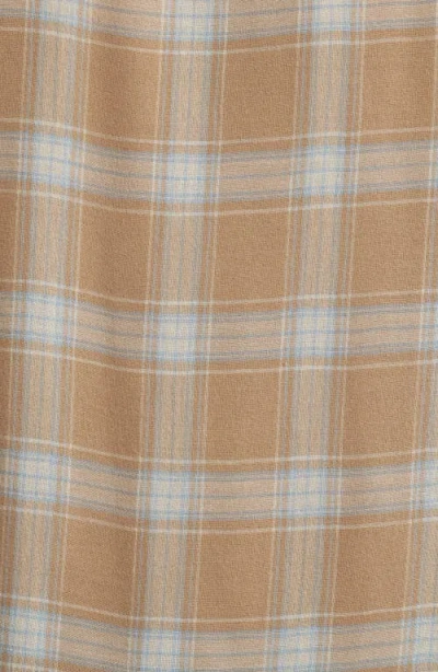 Frame Plaid Button-up Shirt In Beige Plaid