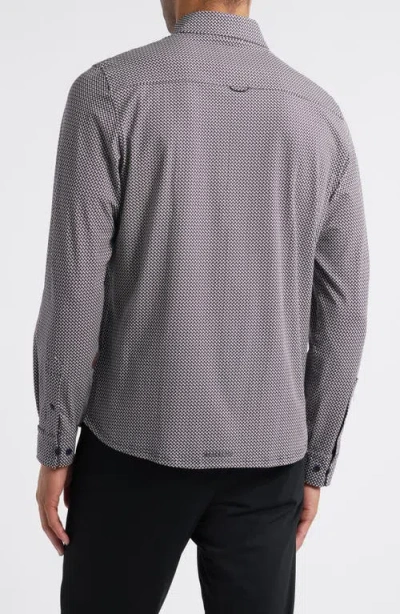 Sealskinz Fritton Geo Print Stretch Cotton Button-up Print In Blue