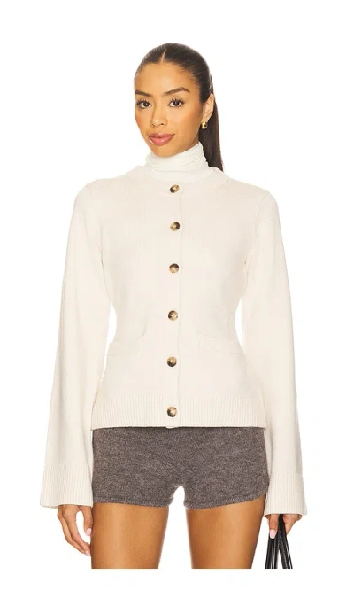 Good American Womens Vanilla001 Round-neck Button Knitted Cardigan Xs