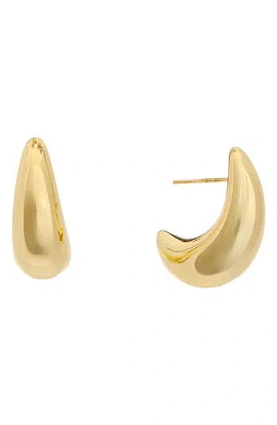 Juvell Teardrop Huggie Earrings In Gold