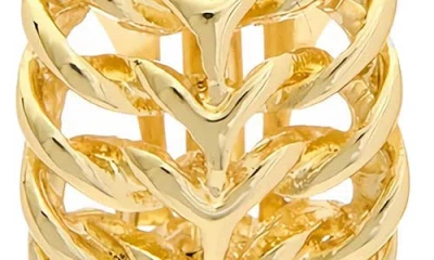 Juvell Cutout Hoop Earrings In Gold