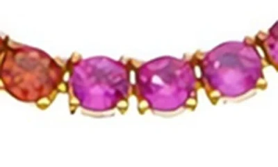 Juvell Rainbow Topaz Tennis Necklace In Multi