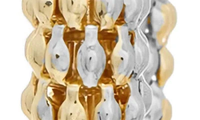 Juvell Beaded Hoop Earrings In Gold