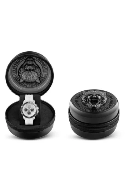 Plein Sport Powerlift Chronograph Watch In White