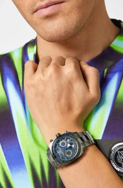 Plein Sport Wildcat Bracelet Watch, 40mm In Gray