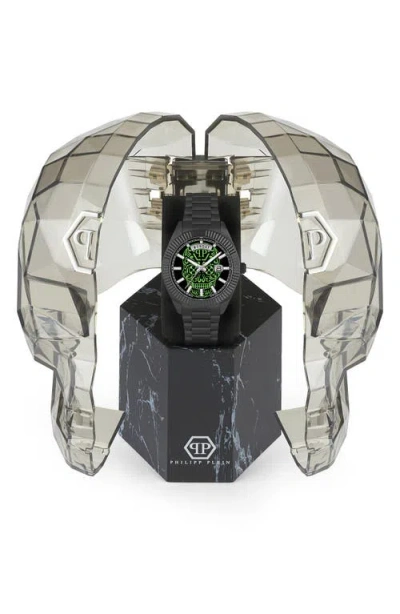 Philipp Plein Date Superlative Bracelet Watch, 42mm In Gray