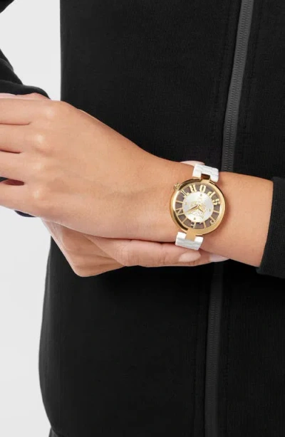 Plein Sport Tiger Luxe Silicone Strap Watch, 36mm In Brown