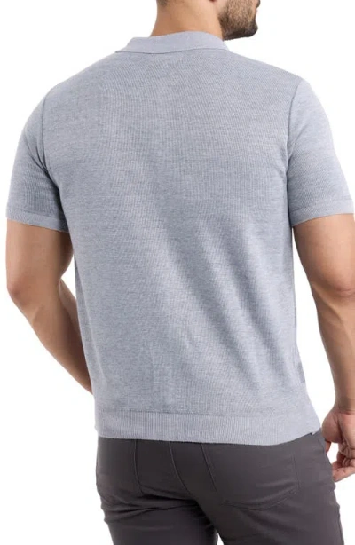 Spring + Mercer Stripe Polo Sweater In Green