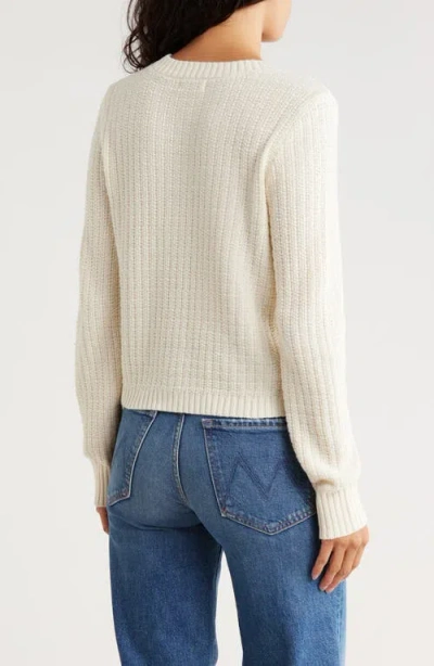 Blu Pepper Button Front Cardigan In Neutral