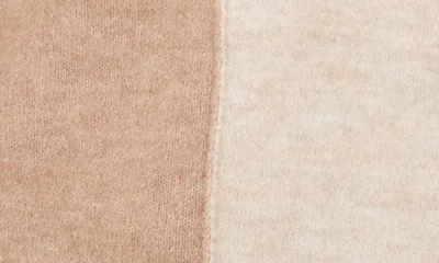Blu Pepper Two-tone Sweater In Brown