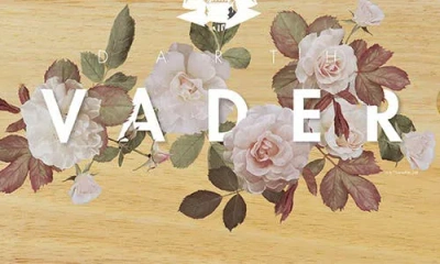 Picnic Time Star Wars Darth Vader Icon Wood Serving Tray With Knife In Brown