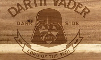 Picnic Time Star Wars™ Darth Vader Ovale Acacia Cutting Board In Brown
