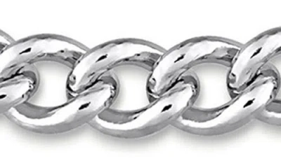 Delmar Curb Link Bracelet & Necklace Set In White