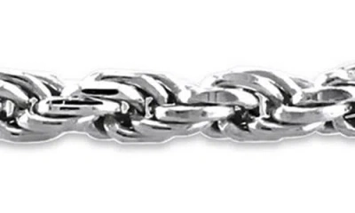 Delmar Rope Chain Necklace & Bracelet Set In Metallic