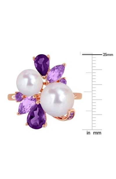 Delmar Cultured Pearl & Semiprecious Stone Cluster Ring In Multi