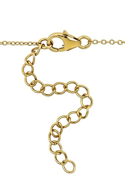 Delmar Cubic Zirconia Smile Pendant Necklace In Brown