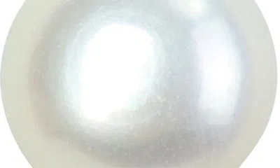 Delmar Sterling Silver Cultured Freshwater Pearl Stud Earrings In Silver