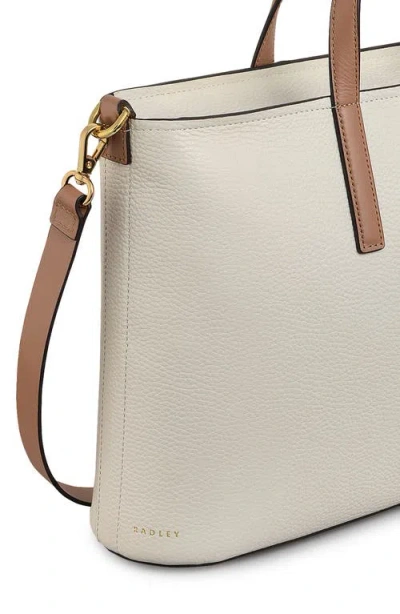 Radley Newton Ave Leather Tote Bag In Neutral