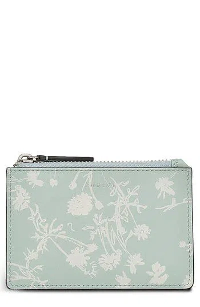 Radley Blooming Lovely Zip Card Case In Blue