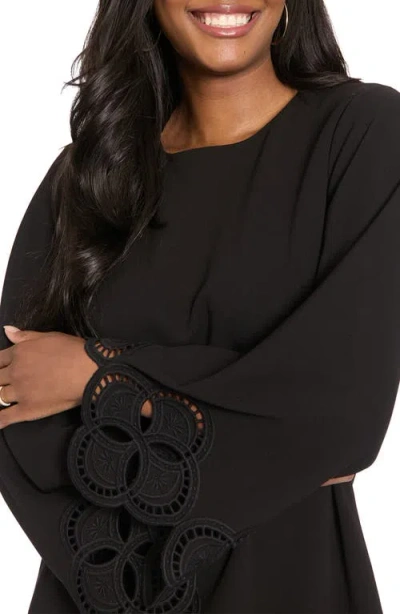 London Times A-line Dress In Blue