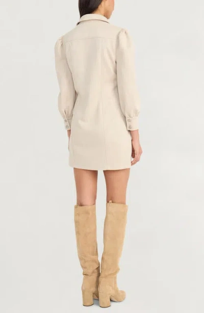 The Good Journey Button Front Shirt Dress In Brown