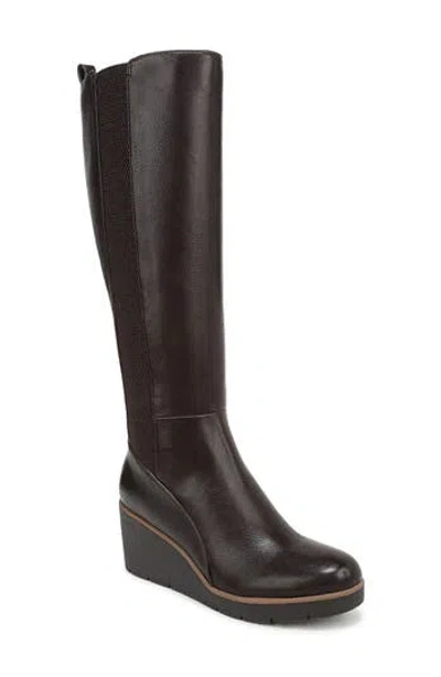 Soul Naturalizer Adrian Knee High Wedge Boots In Brown