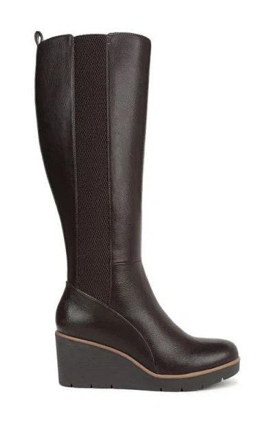 Soul Naturalizer Adrian Knee High Wedge Boots In Brown