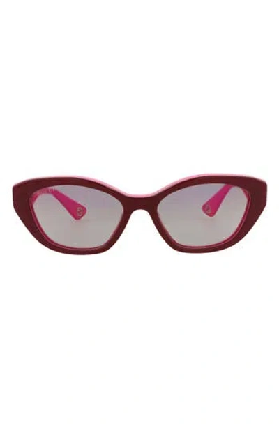 Gucci 54mm Cat Eye Sunglasses In Red