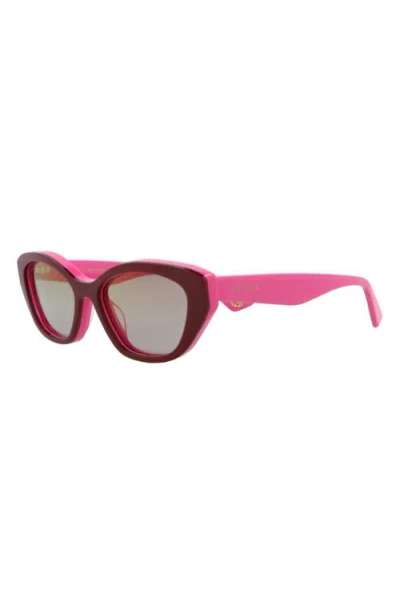 Gucci 54mm Cat Eye Sunglasses In Red