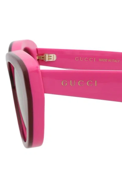 Gucci 54mm Cat Eye Sunglasses In Red