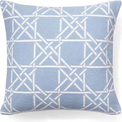 Brooks Brothers Lattice Work Decorative Throw Pillow In Blue