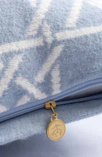 Brooks Brothers Lattice Work Decorative Throw Pillow In Blue