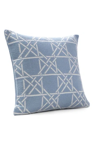 Brooks Brothers Lattice Work Decorative Throw Pillow In Blue