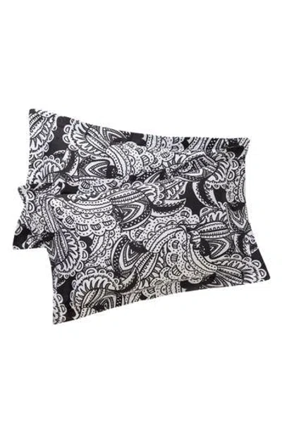 Brooks Brothers Set Of Two Paisley Print Pillow Sham In Black