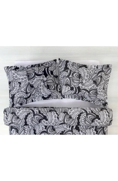 Brooks Brothers Set Of Two Paisley Print Pillow Sham In Black