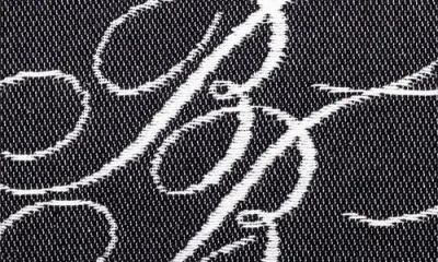 Brooks Brothers Bb Monogram Decorative Lumbar Throw Pillow In Black