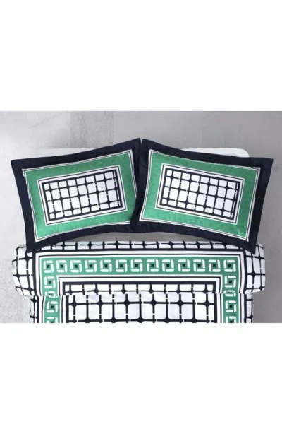 Brooks Brothers Set Of Two Framed Print Sateen Pillow Shams In Multi