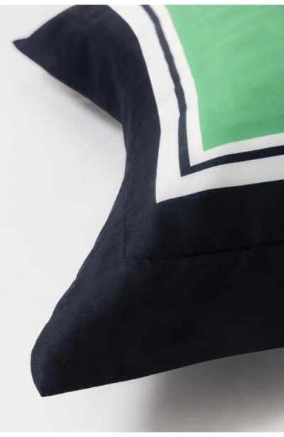 Brooks Brothers Set Of Two Framed Print Sateen Pillow Shams In Multi