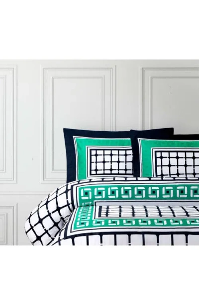 Brooks Brothers Set Of Two Framed Print Sateen Pillow Shams In Multi