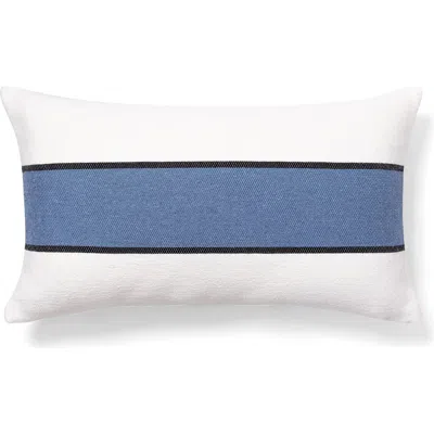 Brooks Brothers Striped Decorative Lumbar Throw Pillow In White