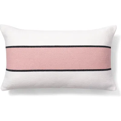 Brooks Brothers Striped Decorative Lumbar Throw Pillow In White