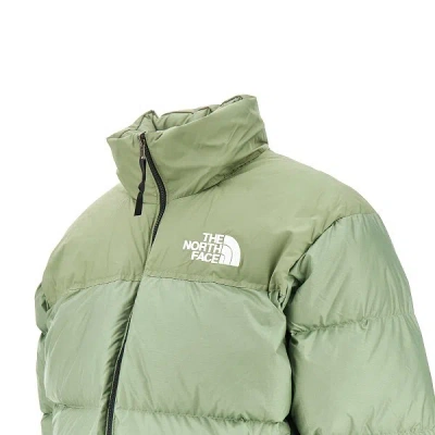 The North Face Retro Nuptse 1996 Bark Mist Down Jacket In Green