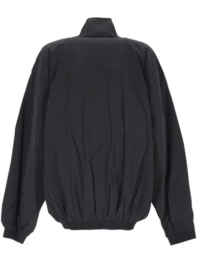 Balenciaga Lightweight Black Icon Jacket In Black
