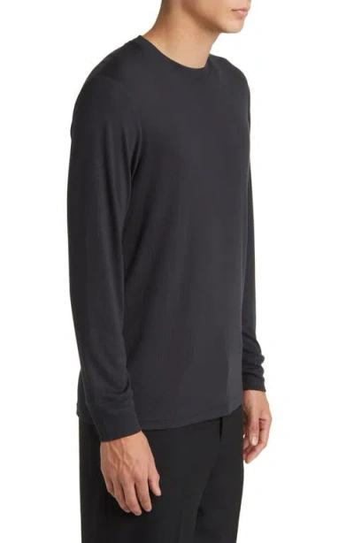 Theory Hilles Cashmere Knit Crewneck Sweater In Black