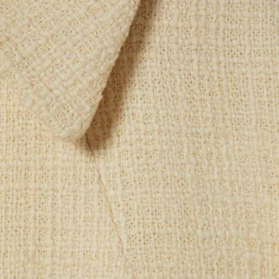 Gucci Textured Wool Tweed Coat In Neutral