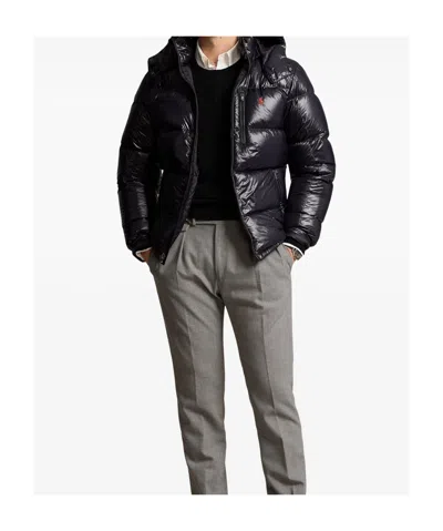 Polo Ralph Lauren El Cap Recycled Nylon Bomber In Black