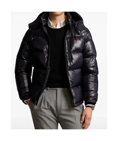 Polo Ralph Lauren El Cap Recycled Nylon Bomber In Black