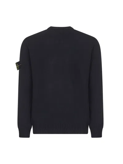 Stone Island Logo Sweatshirt In Blue